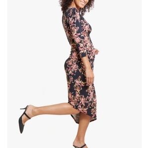 Ingrid & Isabel Maternity Floral Long Sleeve Dress